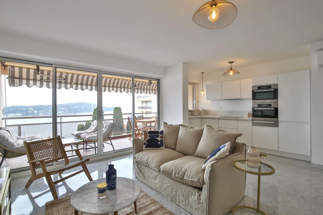 Sublime Appartement Vue Mer. Parking/Piscine/Clim Вилафранк-сюр-Мер Екстериор снимка