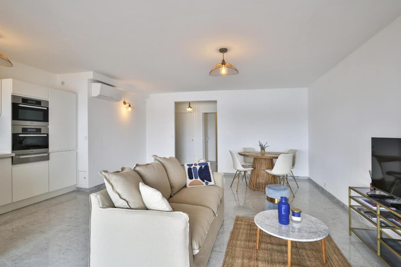 Sublime Appartement Vue Mer. Parking/Piscine/Clim Вилафранк-сюр-Мер Екстериор снимка